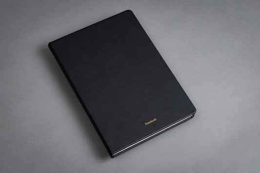 Recycled Plastic Notebook - Porto Black