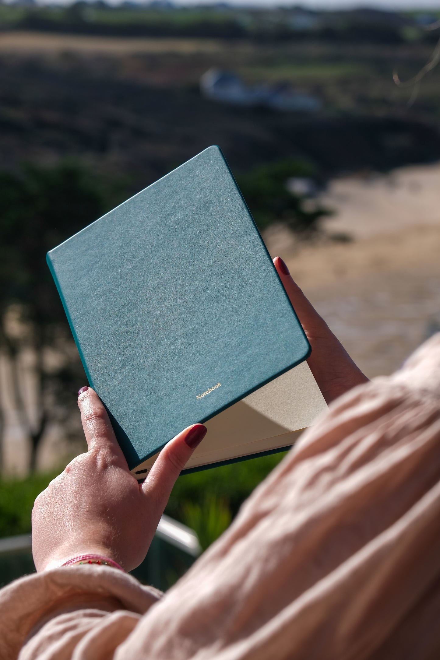 Recycled Plastic Notebook - Pine Green