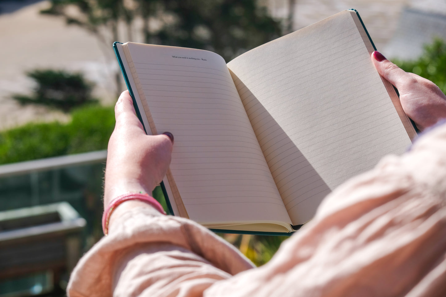 Recycled Plastic Notebook - Pine Green