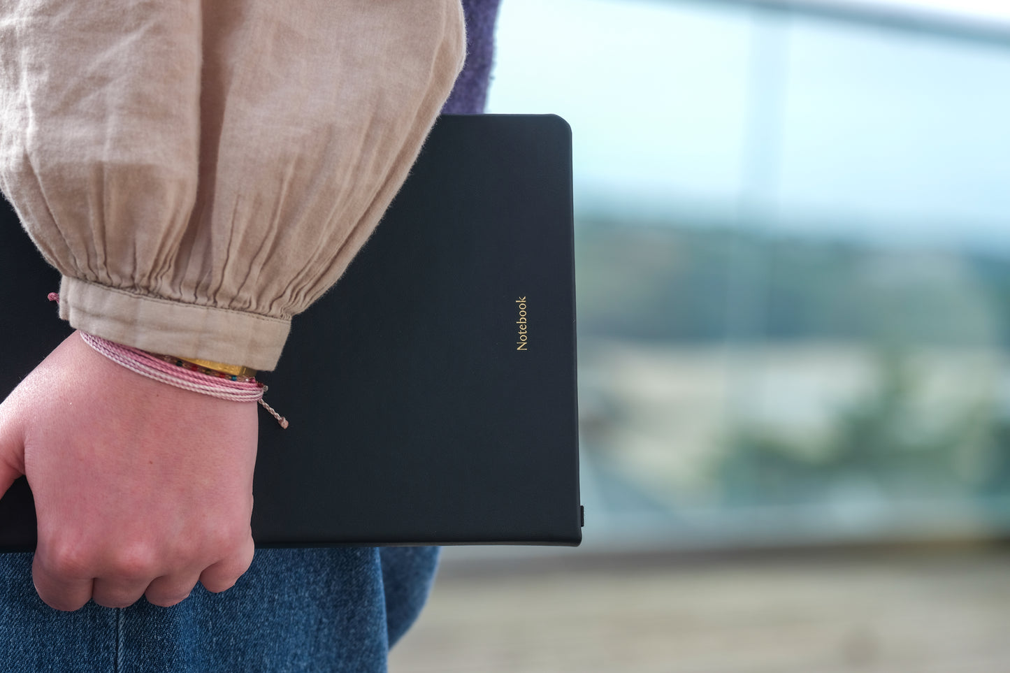 Recycled Plastic Notebook - Porto Black